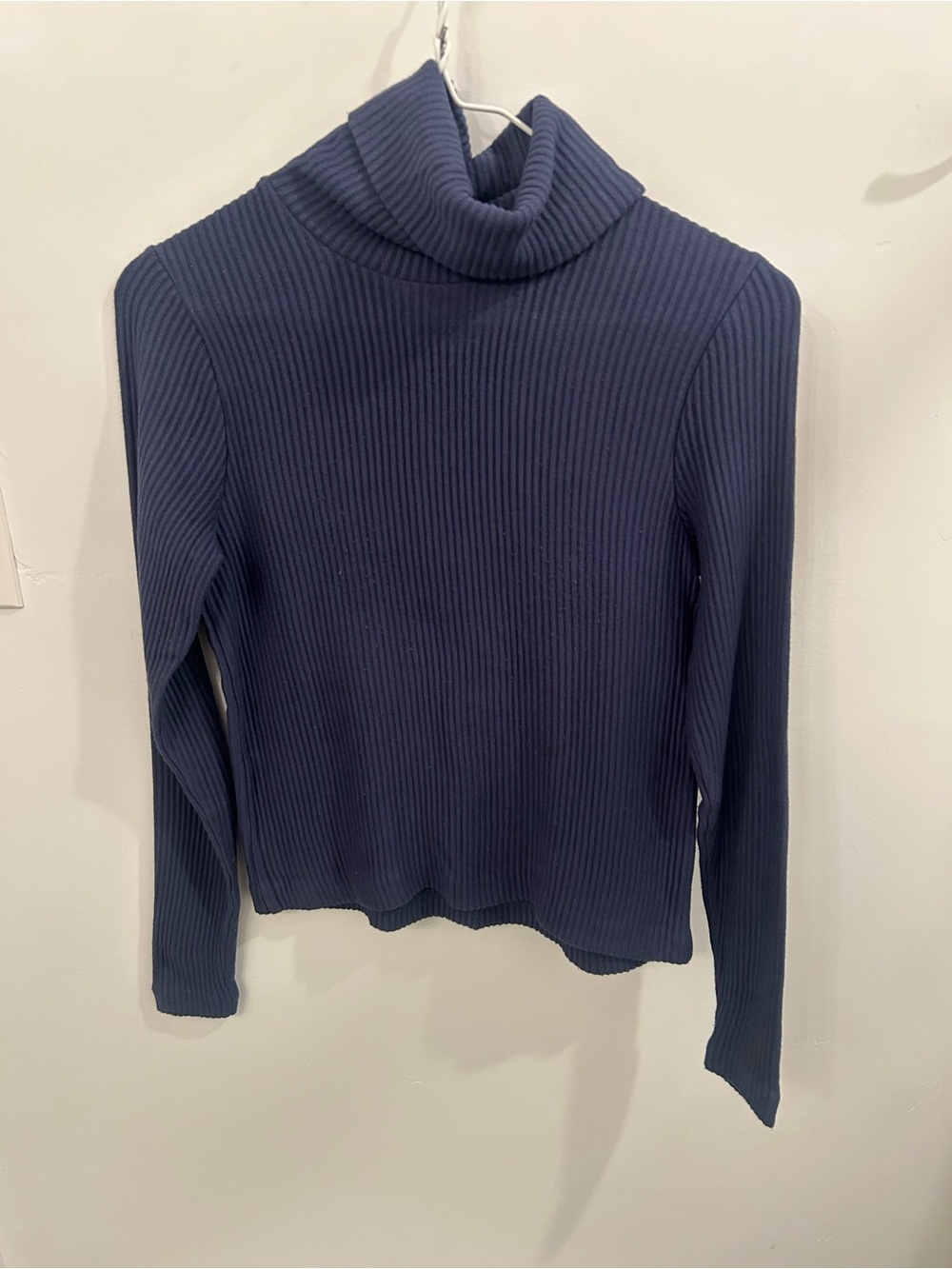 Ribbed Royal Blue Premium Thick Turtleneck